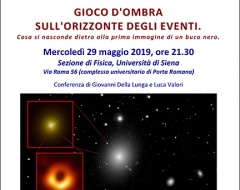 Gioco d'ombra sull'orizzonte degli eventi Gioco d'ombra sull'orizzonte degli eventi