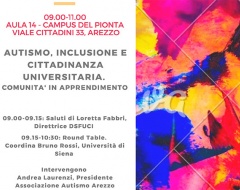 Round table "Autismo, inclusione, cittadinanza universitaria"