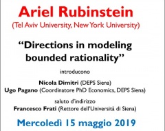 2019 Hahn Lecture - quinta edizione 2019 Hahn Lecture - quinta edizione