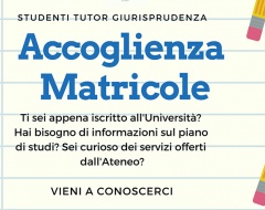 accoglienza matricole Giurisprudenza