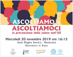 Ascoltiamo e ascoltiamoci: la prevenzione della salute nell’UE Ascoltiamo e ascoltiamoci: la prevenzione della salute nell’UE