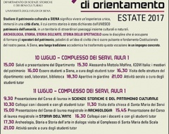  Giornate di orientamento al dipartimento di Scienze storiche e dei beni culturali