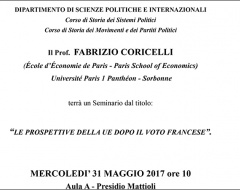 "Le prospettive della Ue dopo il voto francese"