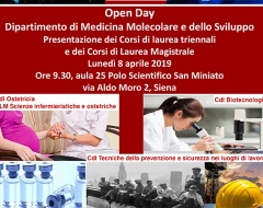 Open Day dipartimento di Medicina molecolare e dello sviluppo Open Day dipartimento di Medicina molecolare e dello sviluppo