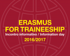 Erasmus for traineeship a.a. 2016-2017