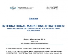  Seminario "International Marketing Strategies"