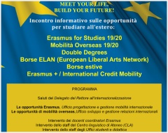 "Meet you life, build your future" - 4 dicembre "Meet you life, build your future" - 4 dicembre