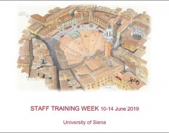 USiena 1st International Staff Training Week