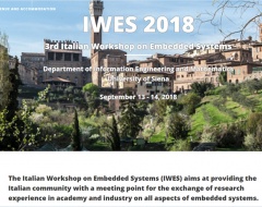 3rd Italian Workshop on Embedded Systems