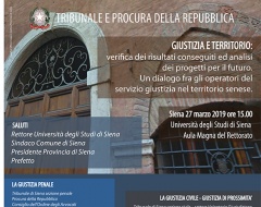 Convegno "Giustizia e territorio" Convegno "Giustizia e territorio"