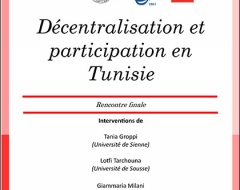 corso di formazione “Décentralisation et participation en Tunisie”
