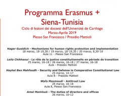 Programma Erasmus + Siena-Tunisia