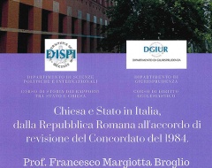 Chiesa e Stato in Italia Chiesa e Stato in Italia