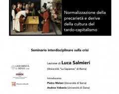 Seminario interdisciplinare sulla crisi Seminario interdisciplinare sulla crisi