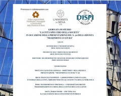Giornata di studio "La città specchio della società" Giornata di studio "La città specchio della società"
