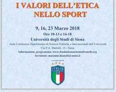 "I valori dell'etica nello sport"