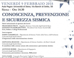 Seminario "Conoscenza, prevenzione e sicurezza sismica"