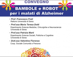 Convegno "Bambole e robot per i malati di Alzheimer" Convegno "Bambole e robot per i malati di Alzheimer"