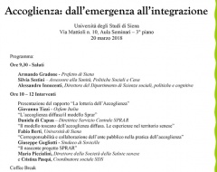 Convegno "Accoglienza: dall'emergenza all'integrazione"