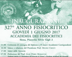 Inaugurazione 327° Anno Fisiocritico