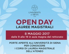 Master Degree Open Day University of Siena