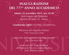 Inaugurazione del 777° anno accademico