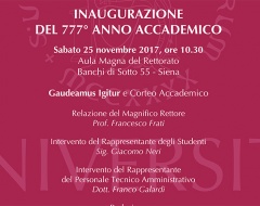  Inaugurazione del 777° anno accademico