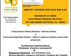 Conferenza "Dislessia: viverla e conoscerla"