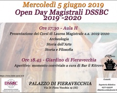 Open Day dei corsi di laurea magistrale del dipartimento di Scienze storiche e dei beni culturali Open Day dei corsi di laurea magistrale del dipartimento di Scienze storiche e dei beni culturali