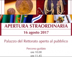 apertura straordinaria Rettorato 16 agosto 2017