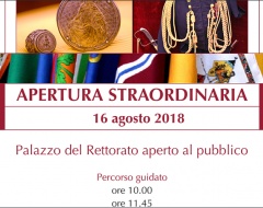 apertura straordinaria Rettorato 16 agosto 2018 apertura straordinaria Rettorato 16 agosto 2018