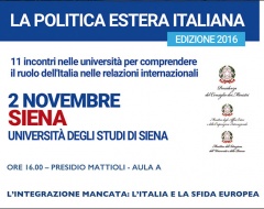 seminario politica estera italiana