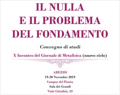 Il Nulla e il problema del fondamento - Arezzo Il Nulla e il problema del fondamento - Arezzo