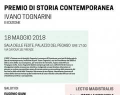 Premio di storia contemporanea Ivano Tognarini Premio di storia contemporanea Ivano Tognarini