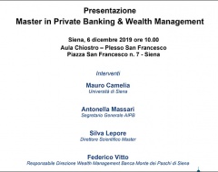 Presentazione Master in Private Banking & Wealth Management
