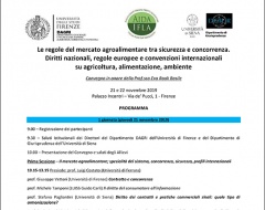 convegno "Le regole del mercato agroalimentare tra sicurezza e concorrenza