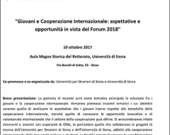Giovani e cooperazione internazionale