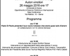 I Premio letterario Città di Siena.