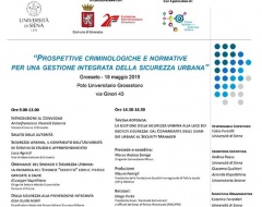 Grosseto: convegno "Prospettive criminologiche e normative per una gestione integrata della sicurezza urbana"