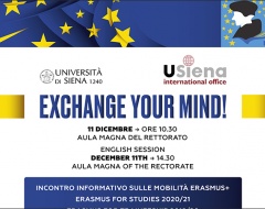 Exchange you mind! - Incontro informativo sulle mobilità Erasmus+ Exchange you mind! - Incontro informativo sulle mobilità Erasmus+