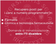 Recupero posti Farmacia e CTF Recupero posti Farmacia e CTF