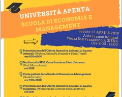 Open Day della Scuola di Economia e Management Open Day della Scuola di Economia e Management