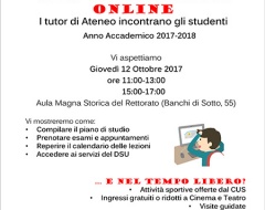 I tutor di Ateneo incontrano gli studenti