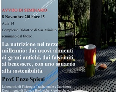 Seminario "La nutrizione del terzo millennio" Seminario "La nutrizione del terzo millennio"