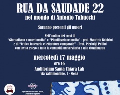 Proiezione del documentario "Rua da Saudade 22. Nel mondo di Antonio Tabucchi"