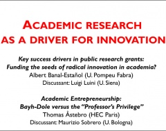 Workshop "Academic research as a driver for innovation"
