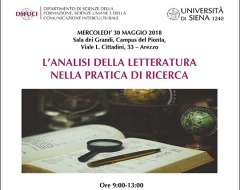 convegno "analisi della letteratura"