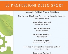 incontro "Le professioni dello sport" 