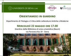 Open Day del dipartimento di Filologia e critica delle letterature antiche e moderne Open Day del dipartimento di Filologia e critica delle letterature antiche e moderne