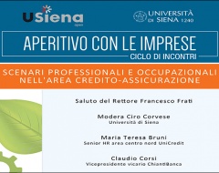 "Scenari professionali e occupazionali nell'area credito-assicurazione"